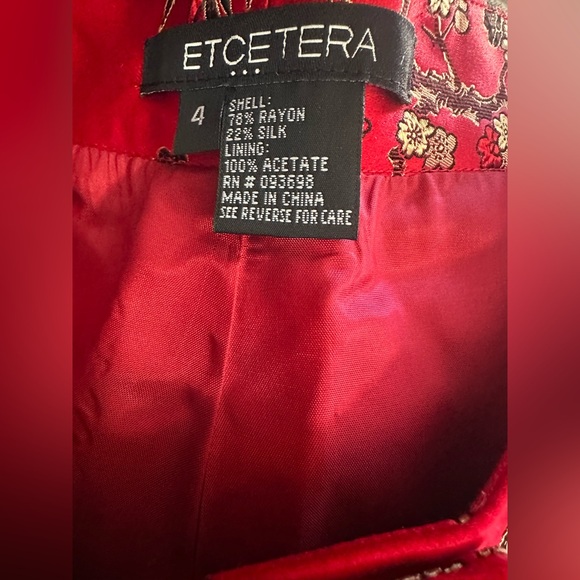 Vintage Inspired Asian Brocade Pants Size 4 - Picture 3 of 4